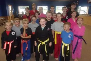 Baileys Karate students